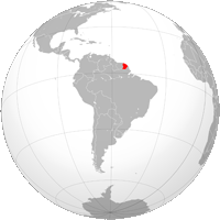 wikipedia location map for French_Guiana